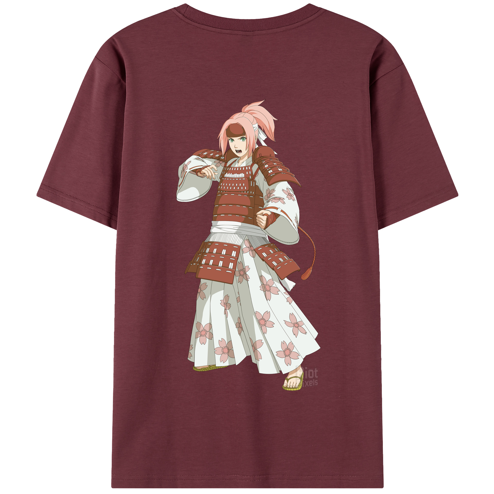 （画像用） NARUTO -ナルト- 春野サクラ Haruno Sakura 綿100％半袖Tシャツ（背面プリント）